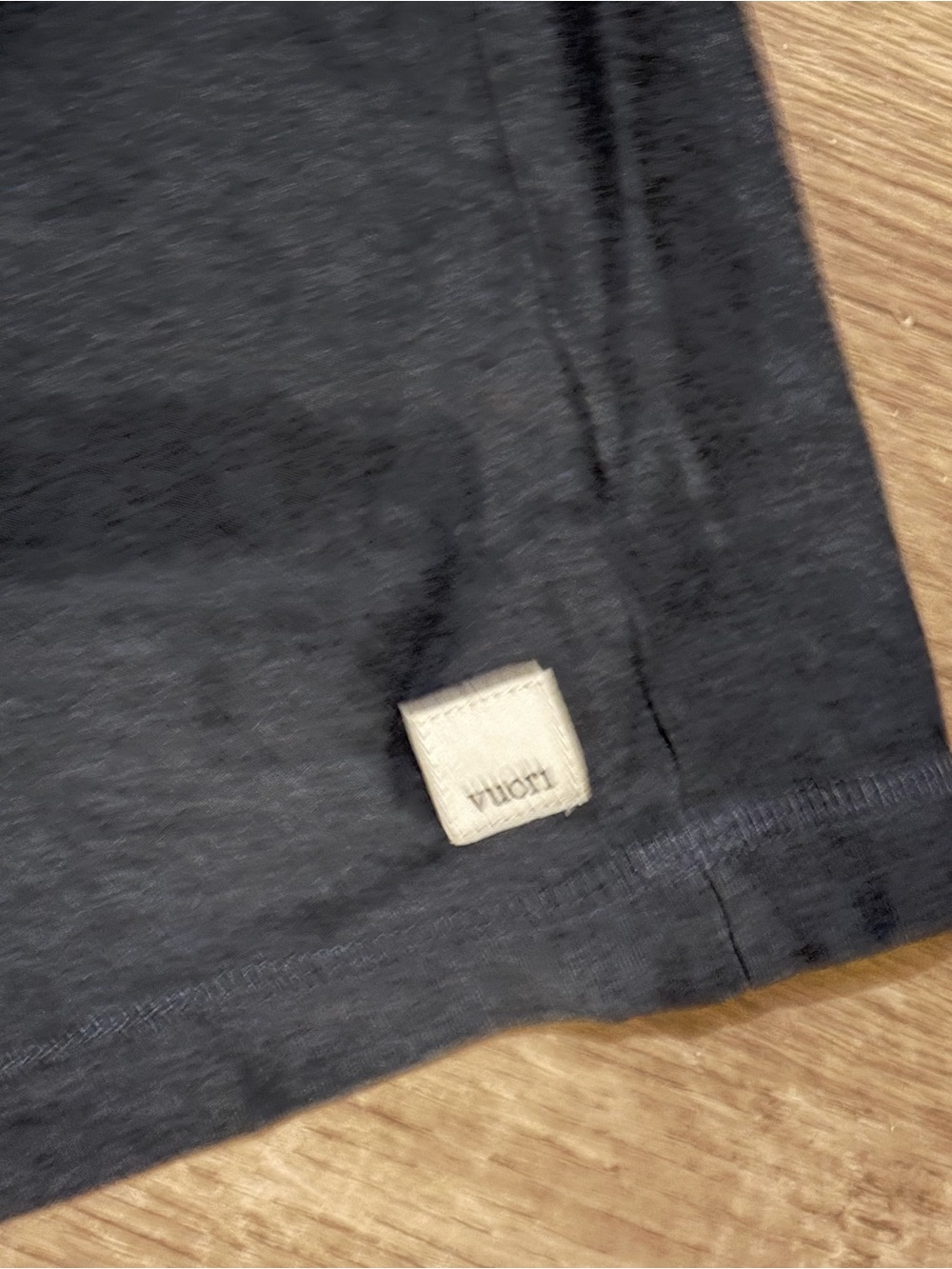 (#P) Vuori V-Neck Short Sleeve T-Shirt Dark Charcoal Gray No Size Tag - Picture 6 of 7